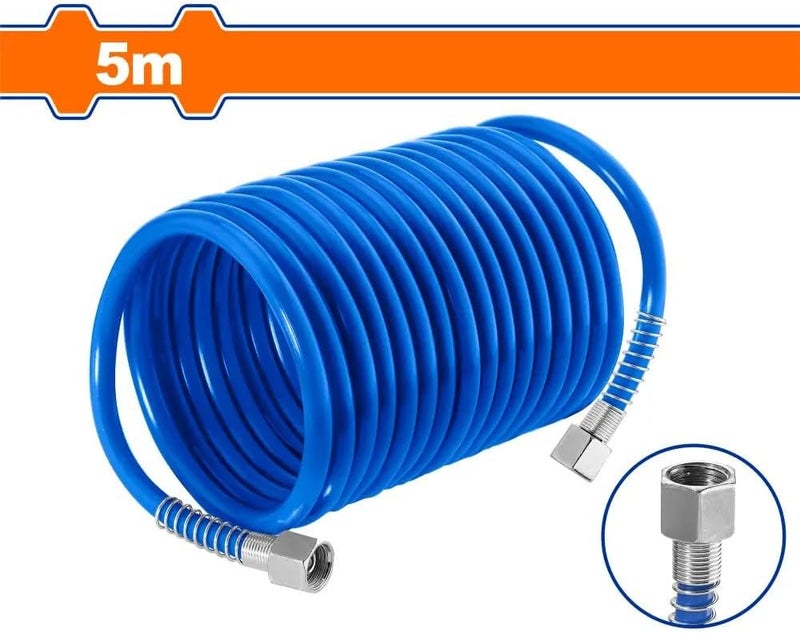 WADFOW Air Hose with Threaded Connectors, 5 Meter Length - Image 2
