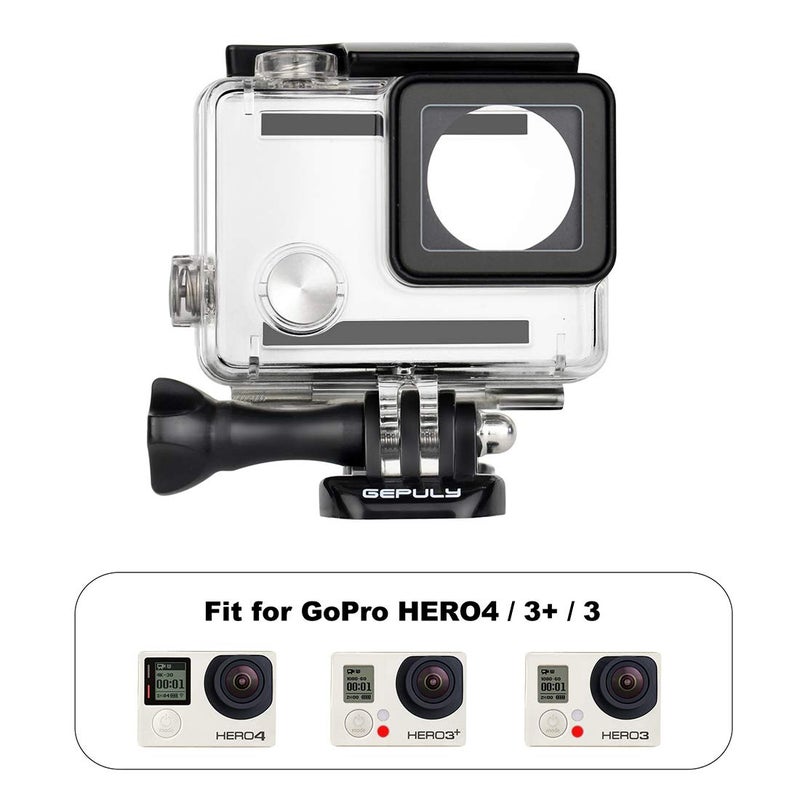 Gepuly Waterproof Housing Case For Gopro Hero 4  Hero 3+  Hero 3 Underwater Photography - Waterproof Up To 131 Ft (40M) - With Quick Release Mount  Thumb Screw - Image 5