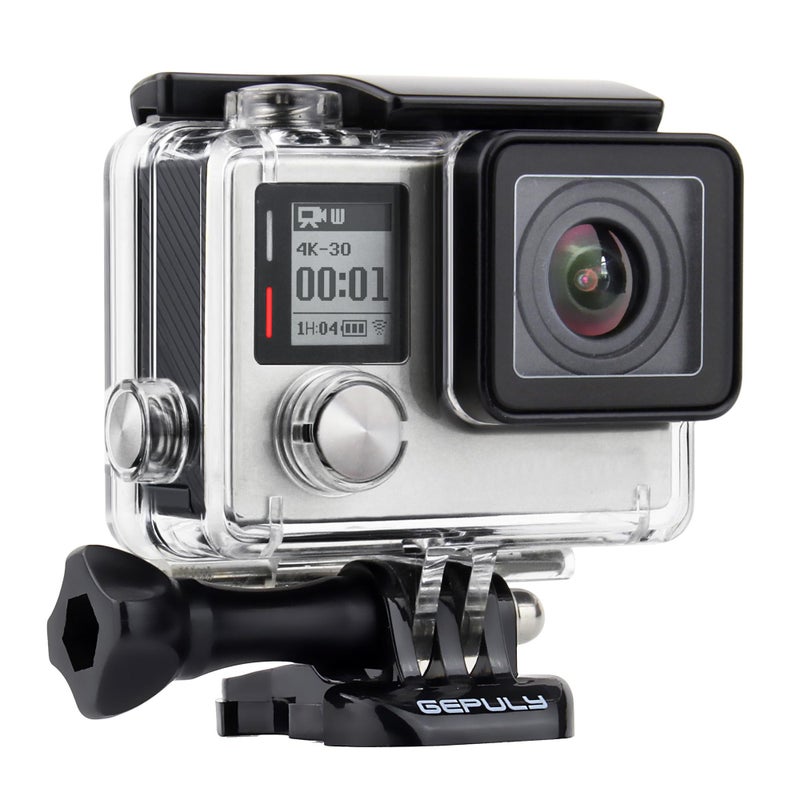 Gepuly Waterproof Housing Case For Gopro Hero 4  Hero 3+  Hero 3 Underwater Photography - Waterproof Up To 131 Ft (40M) - With Quick Release Mount  Thumb Screw - Image 1
