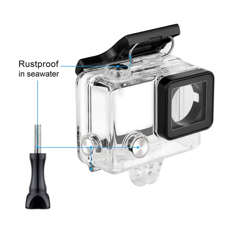 Gepuly Waterproof Housing Case For Gopro Hero 4  Hero 3+  Hero 3 Underwater Photography - Waterproof Up To 131 Ft (40M) - With Quick Release Mount  Thumb Screw - Image 4