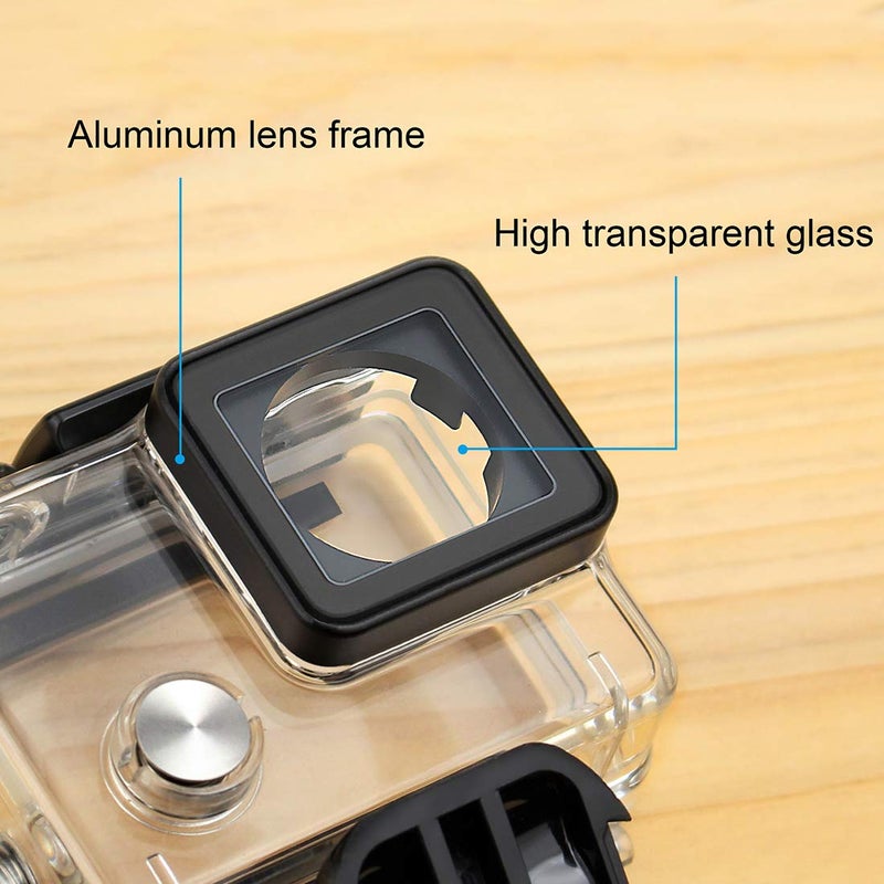 Gepuly Waterproof Housing Case For Gopro Hero 4  Hero 3+  Hero 3 Underwater Photography - Waterproof Up To 131 Ft (40M) - With Quick Release Mount  Thumb Screw - Image 2