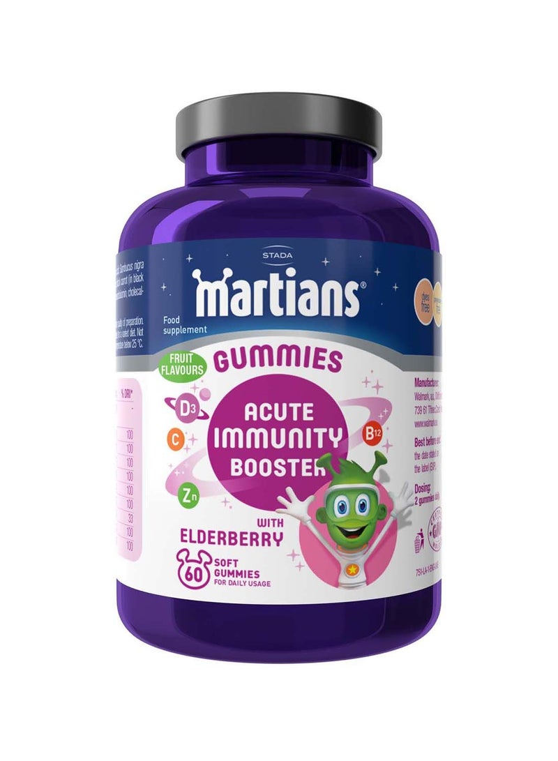 STADA Martians Gummies -  Acute Immune Booster with Elderberry 60's - Image 1