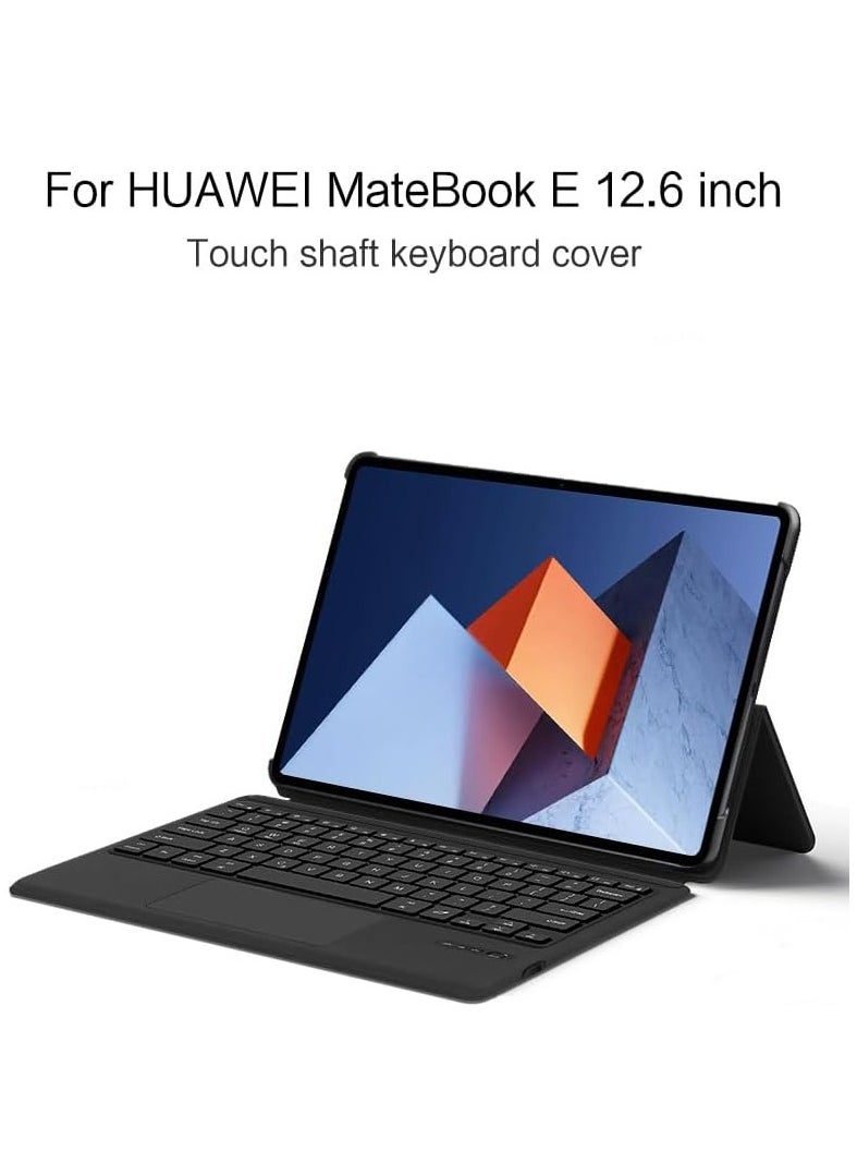 General - Touchpad Bluetooth Keyboard Case Compatible with Huawei MateBook E 12.6 inch DRC-W58 W56 W76 Tablet - Image 1