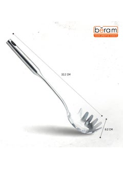 Beram Stainless Steel Pasta Server, Cooking Utensil, Kitchen Tool, Spatula, Cooking Spoon, Food Grade, Compact, Lightweight, Spaghetti and Noodle Clamps  - Image 5