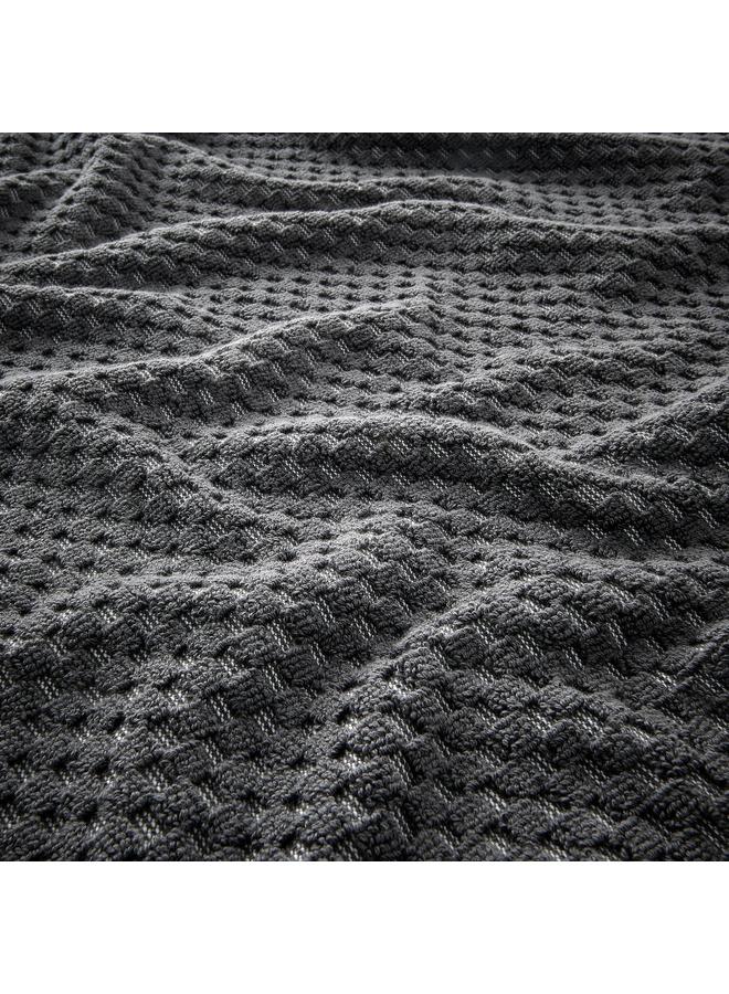 erorex Bath sheet, dark grey, 100x150 cm - Image 2