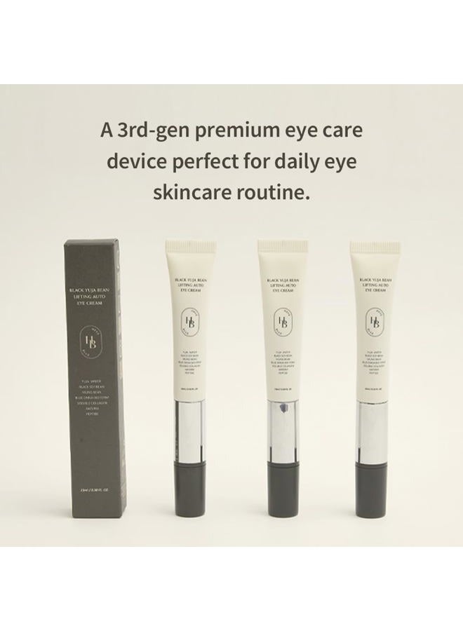 HEVEBLUE Black Yuja Bean Lifting Auto Eye Cream - Sensitive Skin, Vegan, Hypoallergenic, Korean Skincare, Wrinkle Care Device, Vibration Face Massage, Anti Aging, Collagen, Vibrating - Image 5