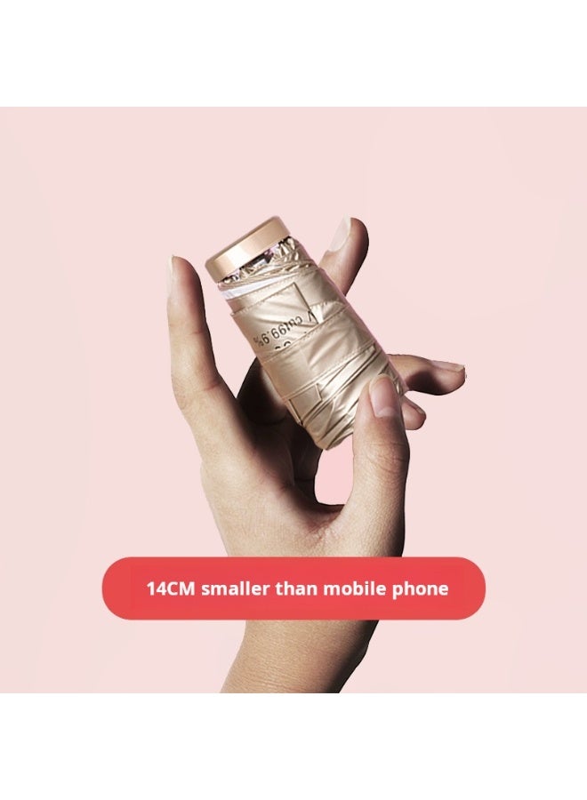 Flux Sunscreen Umbrella Compact and Portable Sunscreen Umbrella Anti UV Sunscreen Umbrella Mini Ultra Light Capsule Umbrella - Image 1