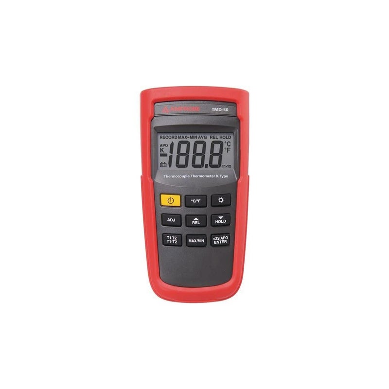 Amprobe TMD-50 K-Type Thermocouple Thermometer with Dual Input and Backlit LCD - Image 1
