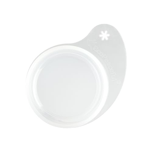 EcoPeaceful 4 EcoPeaceful Silicone Mason Jar Lids with Utensil Holder (Clear, 4 Lids - One Size Fits Both - Regular & Wide Mouth) - Image 1