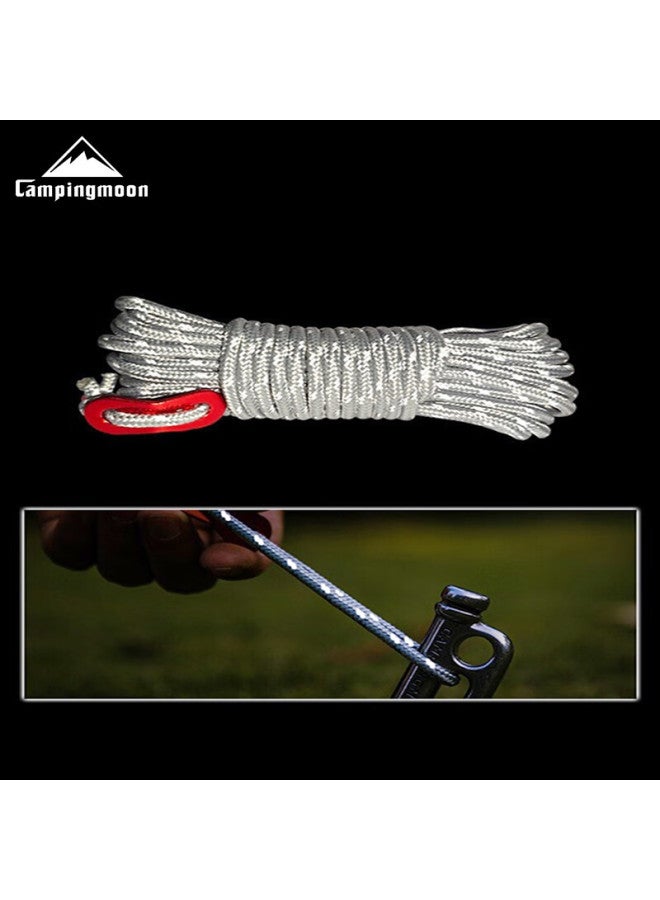 Campingmoon Windproof Rope, Tarp Tent Ground Stake, Outdoor Camping Fixing Rope, Reflective Rope, Auxiliary Wind Rope - Image 4