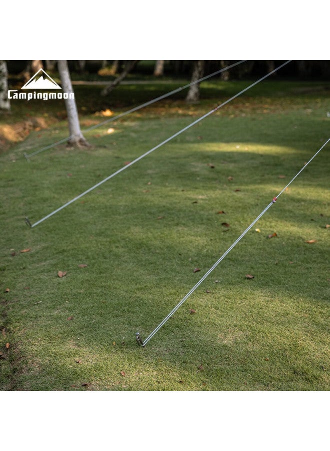 Campingmoon Windproof Rope, Tarp Tent Ground Stake, Outdoor Camping Fixing Rope, Reflective Rope, Auxiliary Wind Rope - Image 5