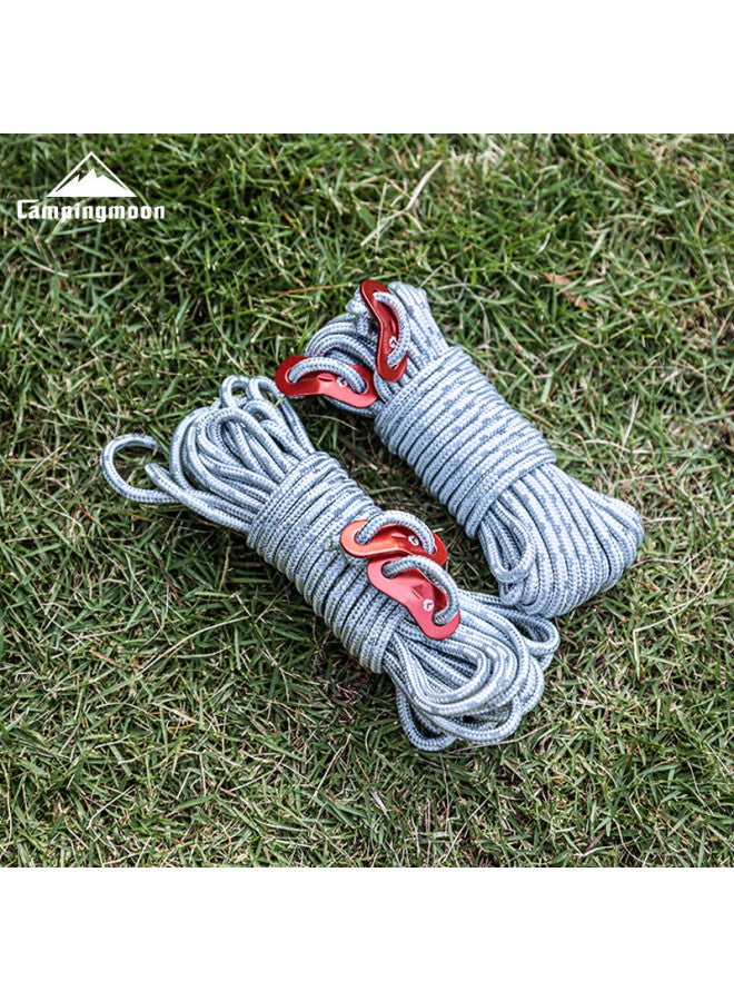 Campingmoon Windproof Rope, Tarp Tent Ground Stake, Outdoor Camping Fixing Rope, Reflective Rope, Auxiliary Wind Rope - Image 1