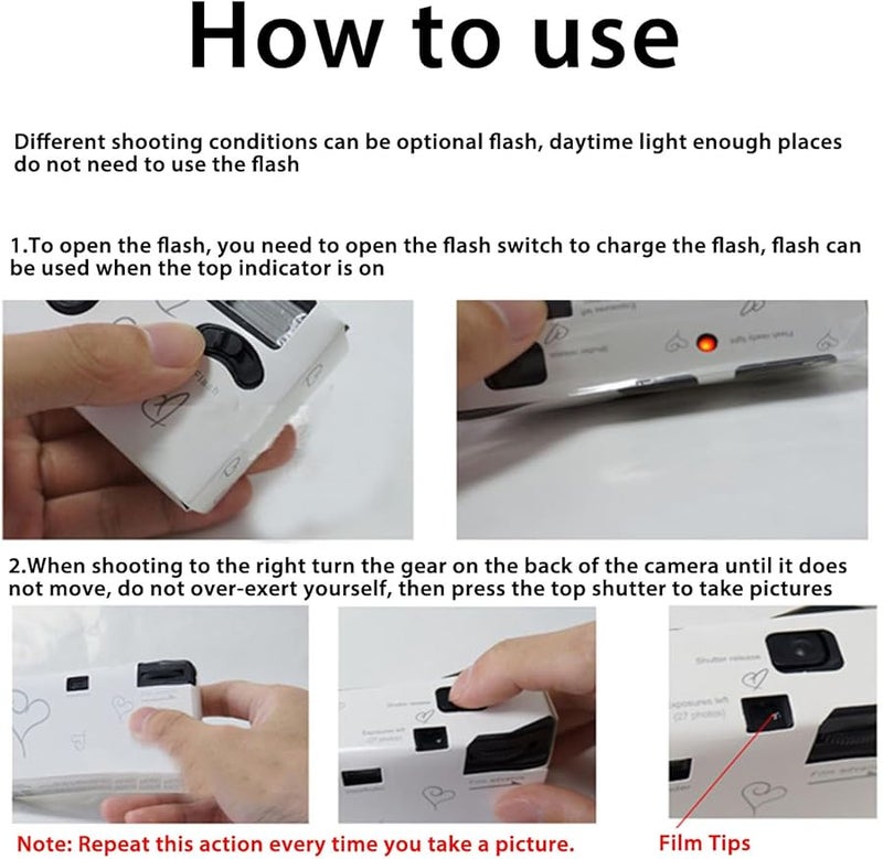 35MM Film Camera with 16 Color Films Manual Setting Built in Flash 900mAh Battery for Travel - Image 5