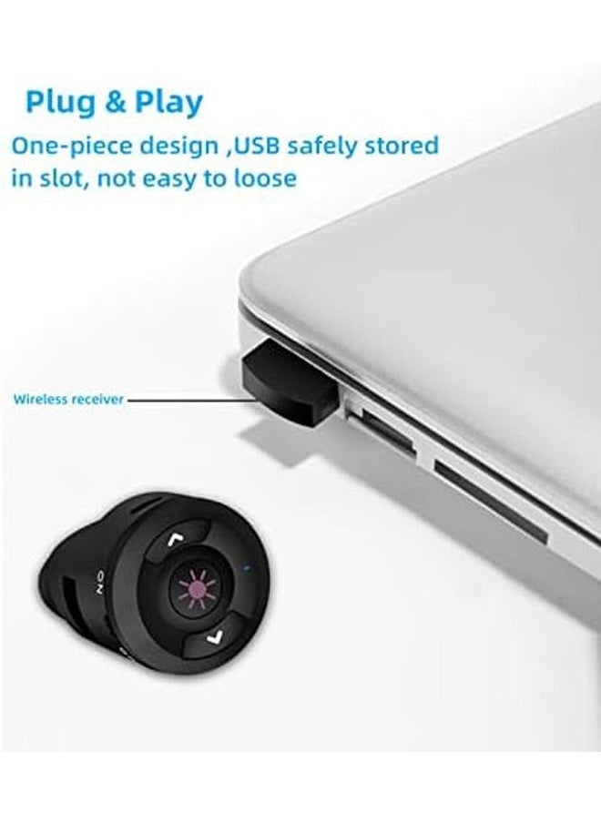 Generic 2.4G Wireless Presenter for Powerpoint Presentation Remote Control Red Laser Pointer,Finger Ring Presenter Rechargeable Slide Remote for Powerpoint Presentation Clicker for Computer  - Image 2