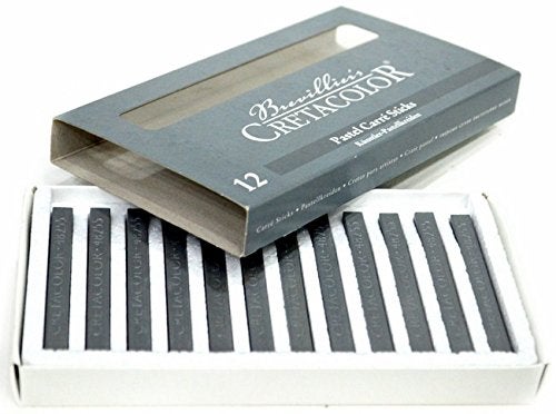 Cretacolor Square Watersoluble Hard Pastel Silver Set of 12 - Image 4