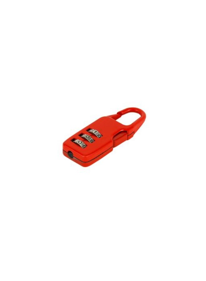 Epsilon 22mm 3-Digit Combination Padlock, Resettable Number Lock, Durable Mini Security Lock for Luggage, Backpack, Toolbox, Locker, Gate & Travel Use, Red - EPSL175 - Image 3