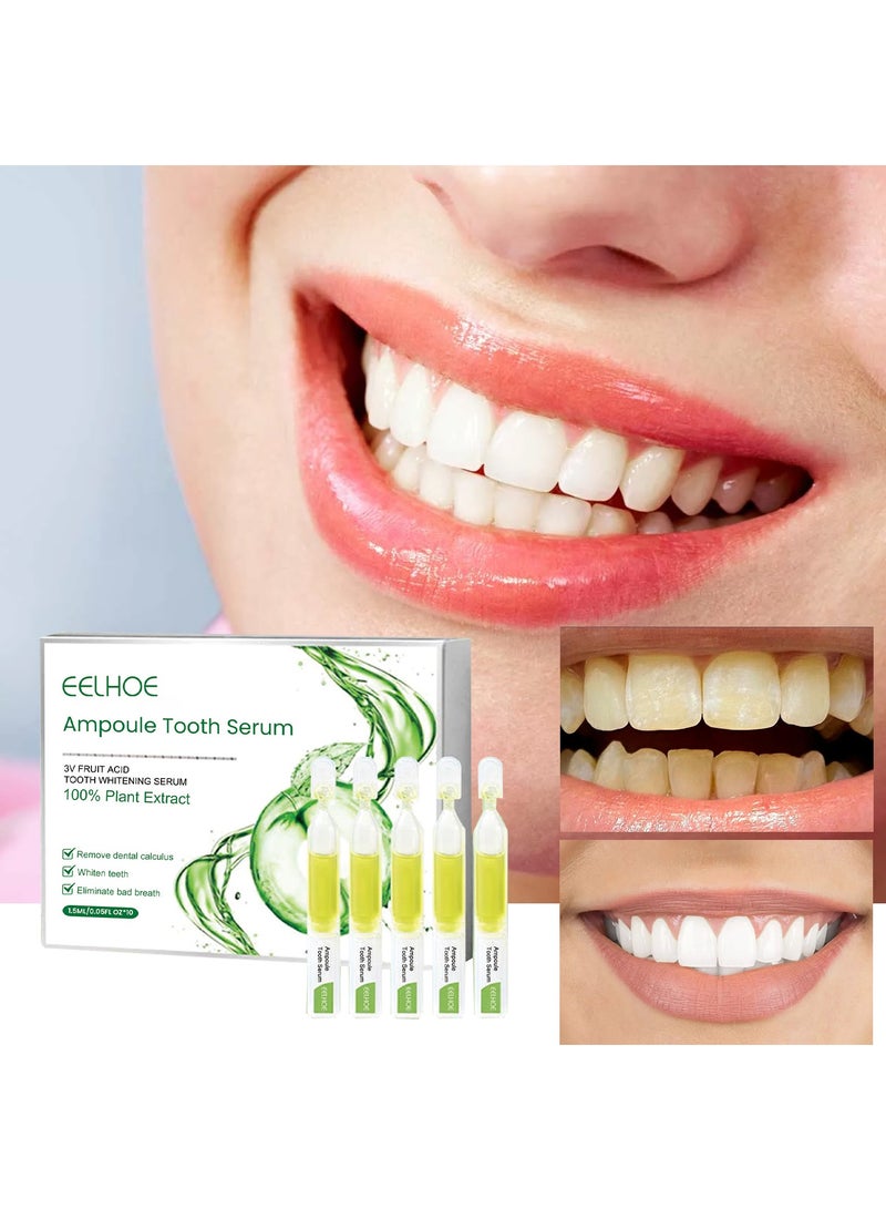 إيلهو 10 قطعة أمبولة مجموعة جوهر الأسنان إزالة حجر الأسنان تبييض الأسنان ، والقضاء على رائحة الفم الكريهة - Image 5
