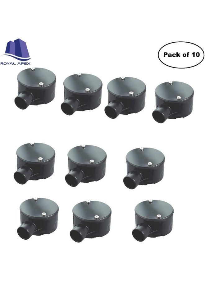 Biella Biella Pack Of 10 PVC Electrical Conduit Pipe & Fittings â€“ Durable, Corrosion-resistant Solution For Indoor And Outdoor Electrical Wiring And Cabling (Junction 1 Way, 20MM)  - Image 3