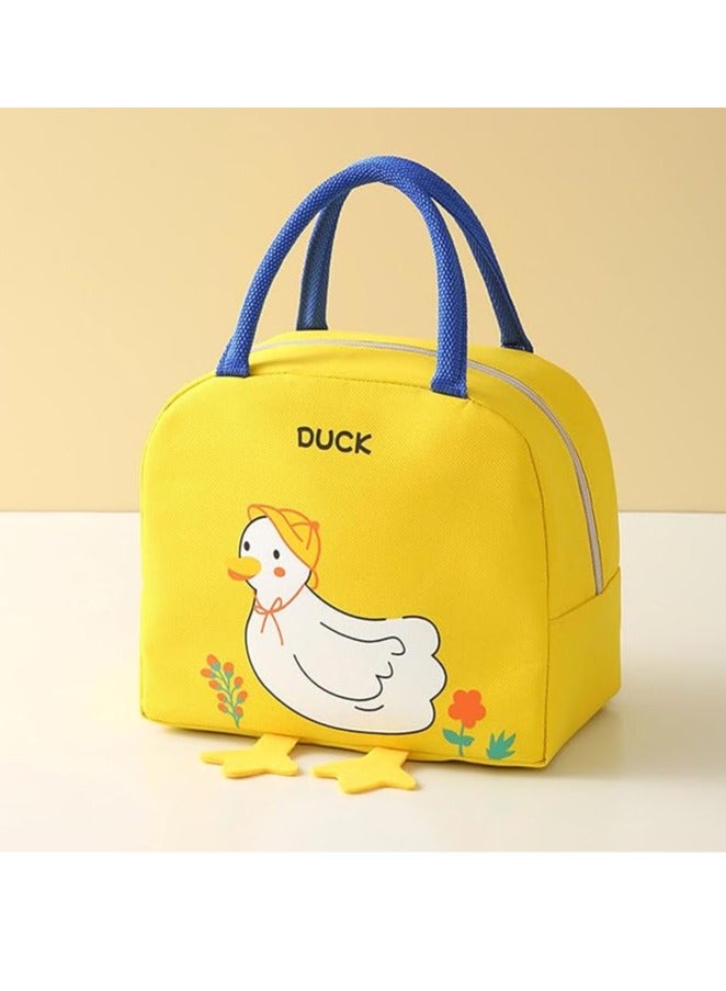 Arabest Insulated Lunch Bag for Women Work, Cute Large Women Lunch Tote Bag Waterproof, Leakproof Lunch Box Women Lunch Purse Bag for Office, Picnic, School (Yellow duck)  - Image 2