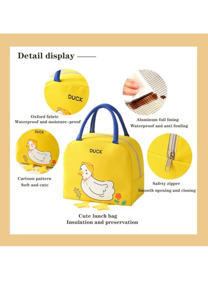 Arabest Insulated Lunch Bag for Women Work, Cute Large Women Lunch Tote Bag Waterproof, Leakproof Lunch Box Women Lunch Purse Bag for Office, Picnic, School (Yellow duck)  - Image 4