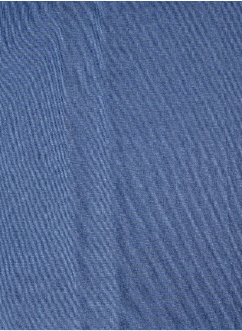 Home-Tex Design 3 Piece Hometex Design King Size Dyed Flat Sheet Set Blue - 1 Flat Sheet (240x260 cm)+ 2 Pillow Covers (50x75 cm)  - Image 5