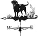 Alnicov Alnicov Animal Metal Weather Vane,Vintage Black Weather Vane Hollow Wind Direction Indicator for Outdoor Garden Roof  - Image 2