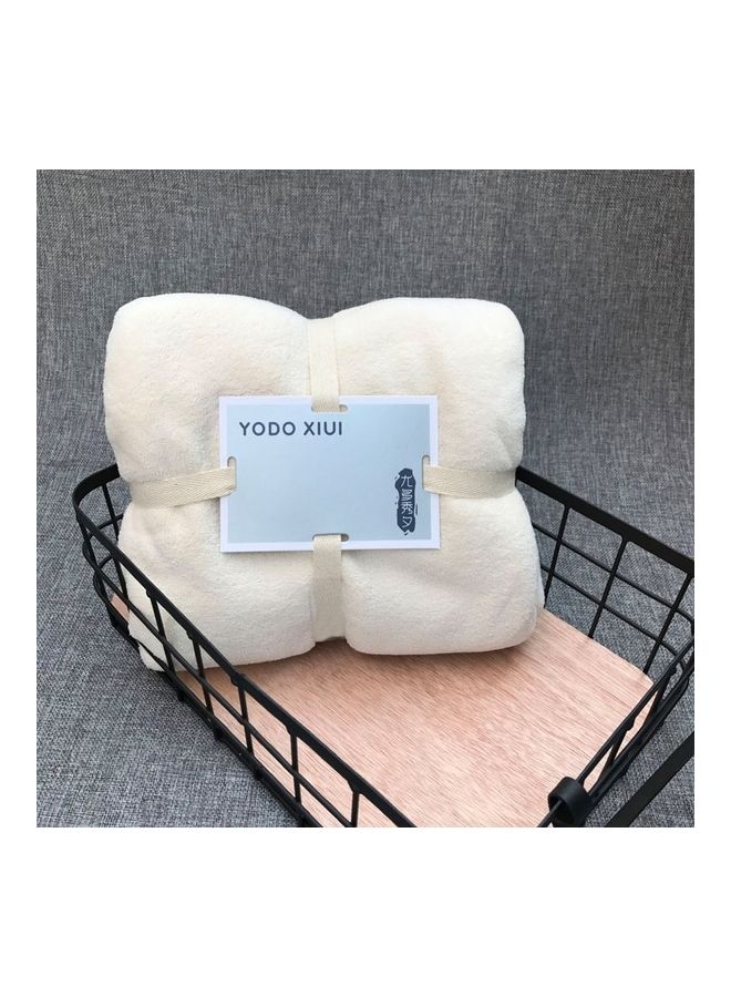 NIBEMINENT Fast Drying Magic Bath Towel White 35X75cm - Image 1