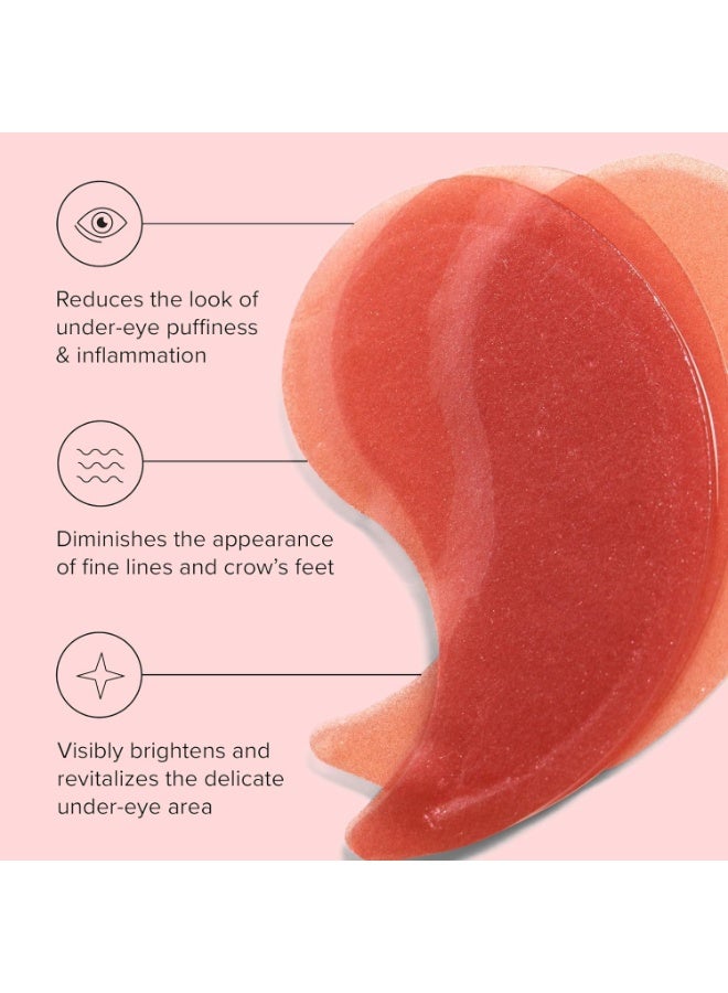 Tuesday Caffeine Eye Patches for Dark Circles & Puffiness | Hydrating Under Eye Mask with Hyaluronic Acid & Niacinamide | Reduce Fine Lines & Brighten Tired Eyes - 60 pcs - Image 3