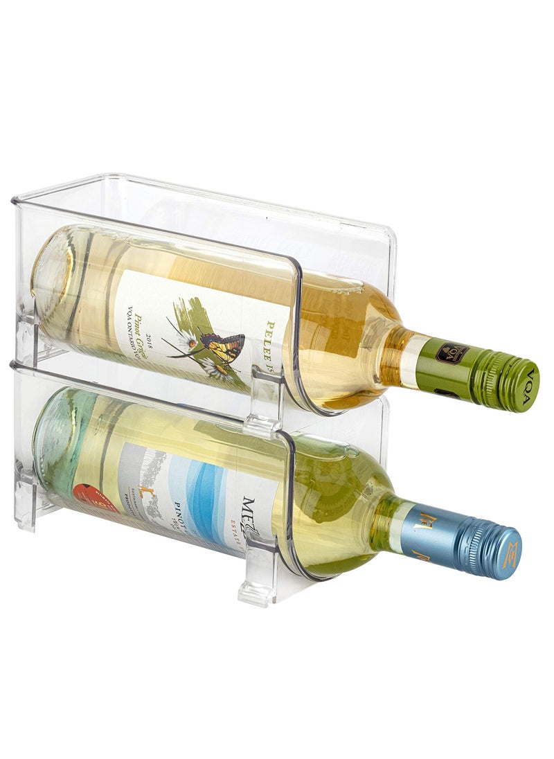 Y&D - Set of 2 Stackable Wine Storage Rack, Holds Bottles Counter Top Holder - Image 1