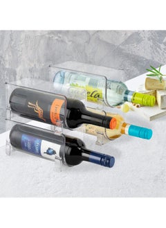 Y&D Set of 2 Stackable Wine Storage Rack, Holds Bottles Counter Top Holder  - Image 5