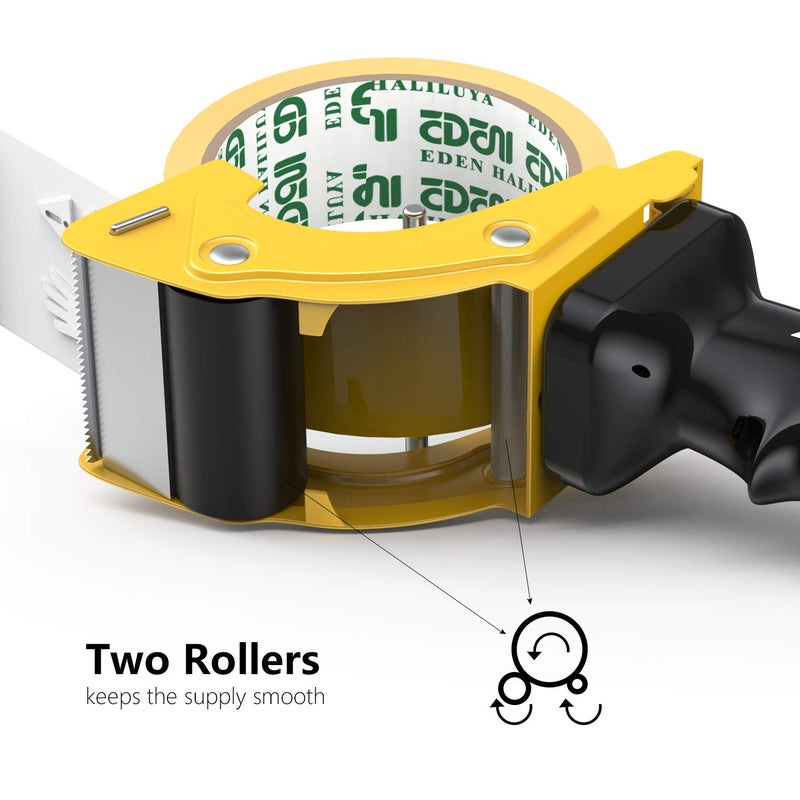 PROSUN Fast Reload 2 Inch Tape Gun Dispenser Packing Packaging Sealing Cutter TG01 (TG01-YLW) - Image 5