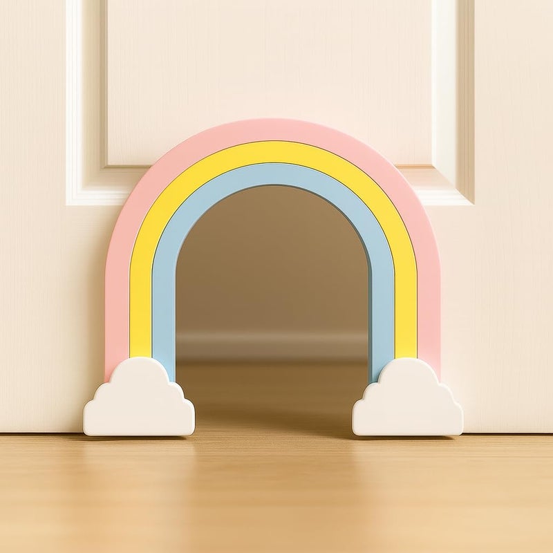Hello LLamas Indoor DIY Cat Door Rainbow Design - Image 5