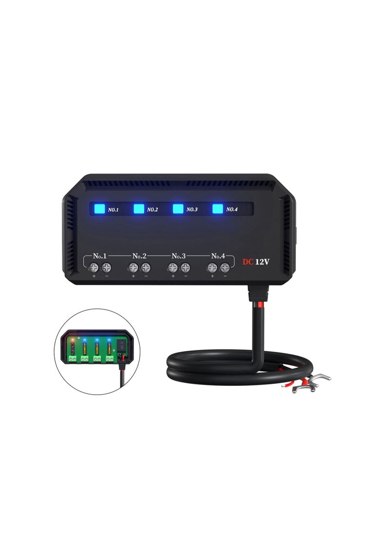Generic - 12V Universal Automotive Moto Fuse Box with 20A Capacity, LED Indicator Light, Heat Resistant Fuse Holder for Cars and Motorcycles. - Image 1