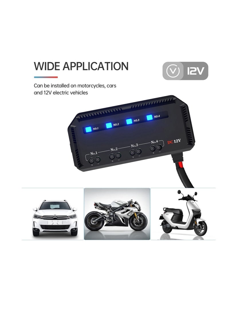 Generic - 12V Universal Automotive Moto Fuse Box with 20A Capacity, LED Indicator Light, Heat Resistant Fuse Holder for Cars and Motorcycles. - Image 1