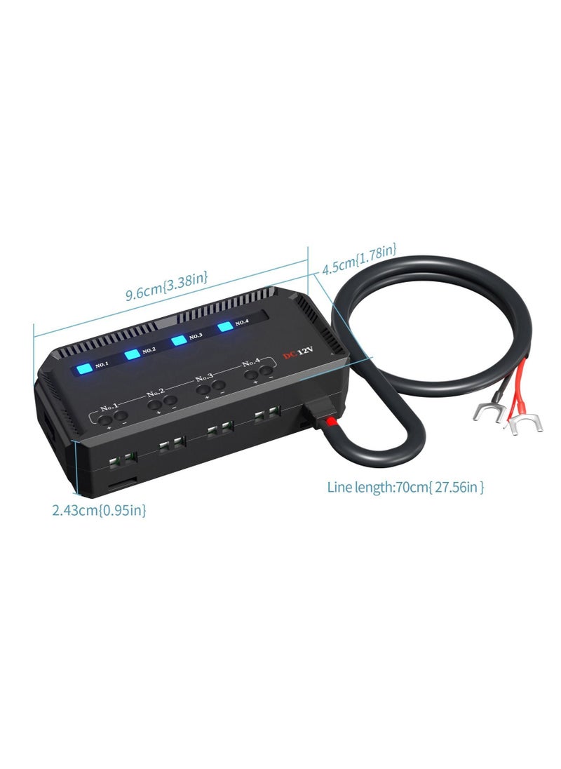 Generic - 12V Universal Automotive Moto Fuse Box with 20A Capacity, LED Indicator Light, Heat Resistant Fuse Holder for Cars and Motorcycles. - Image 1