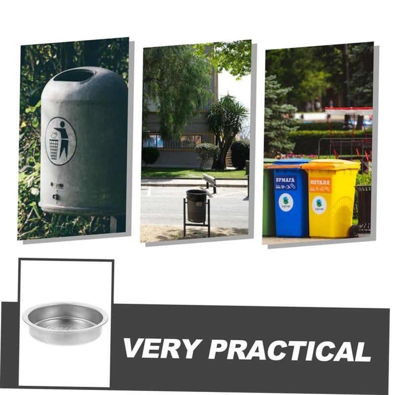 Stainless Steel Outdoor Trash Can Liner Ashtray Replacement For Patio Cigarette Ash Organizer - Image 4