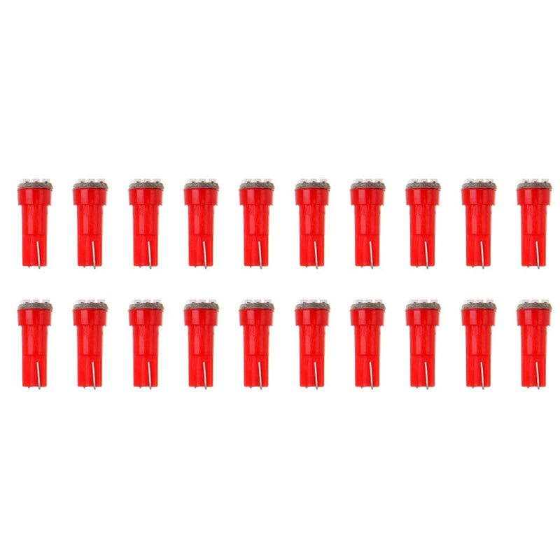 cciyu 20 Pack T5 33014SMD Instrument Dashboard Wedge LED Car Light Bulbs Lamp 37 73 Red Fit 19951997 19992002 For Dodge Spirit Viper Stealth B3500 B2500 Ram 3500 Ram 2500 Intrepid Avenger Durango