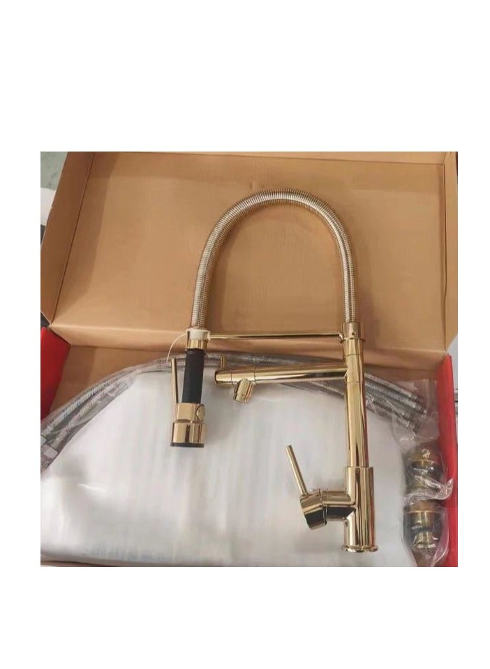 كواترو خلاط مطبخ ٢ مخرج سوستة كاملة دهبي من شركة كواترو مصنوع من افضل الخامات واجمل الالوان - Image 2