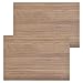 iland أرضيات منزل الدمى iLAND 17x11 2 قطع ملحقات منزل الدمى مصممة لتناسب أثاث منزل الدمى بمقياس 112 ومقياس 16 من الجوز الكلاسيكي - Image 2