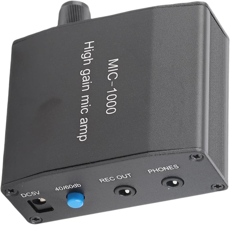 GLOGLOW Nan Microphone Amplifier, ABS Aluminium Alloy, High, Perfect for Vocal Recording and Dynamic Mic Use Signal Source and Conditioning - Image 3