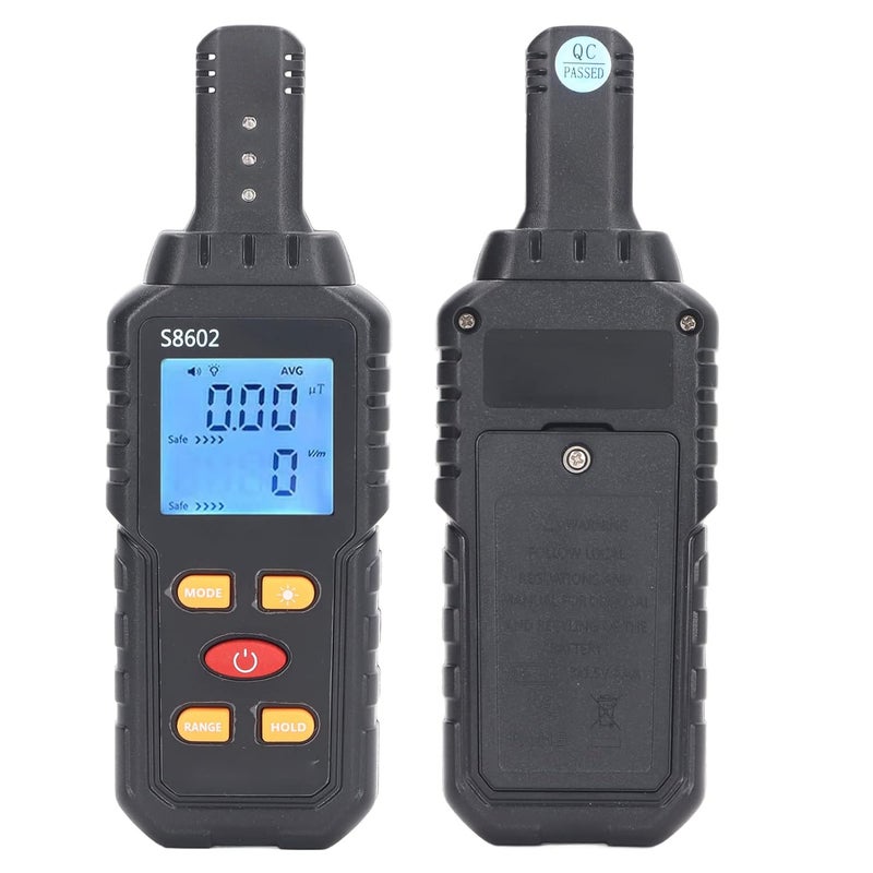 EMF Detector Meter for Home & Office – Electromagnetic Radiation Tester with LCD Display, AC Magnetic Field & Electric Field Measurement, Portable EMF Reader Compatible with Household Appliances - Image 2