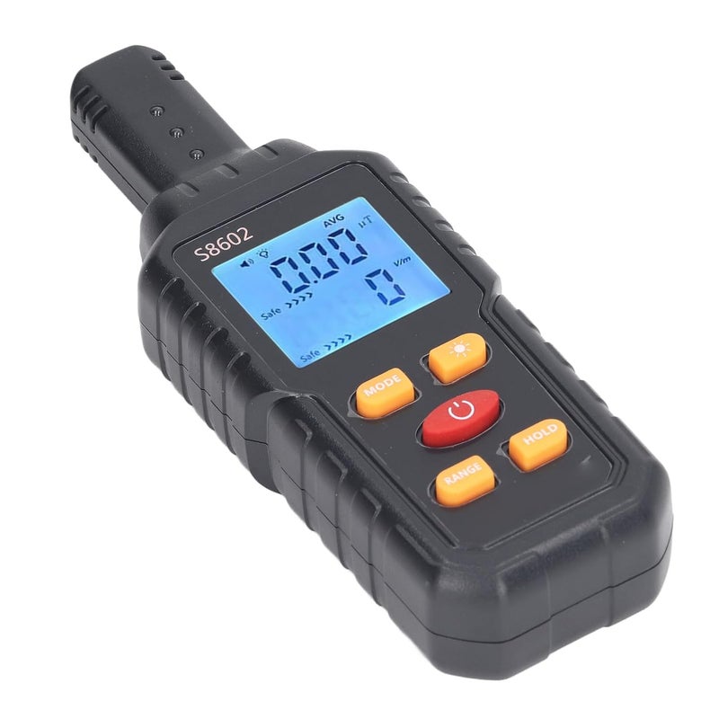 EMF Detector Meter for Home & Office – Electromagnetic Radiation Tester with LCD Display, AC Magnetic Field & Electric Field Measurement, Portable EMF Reader Compatible with Household Appliances - Image 4