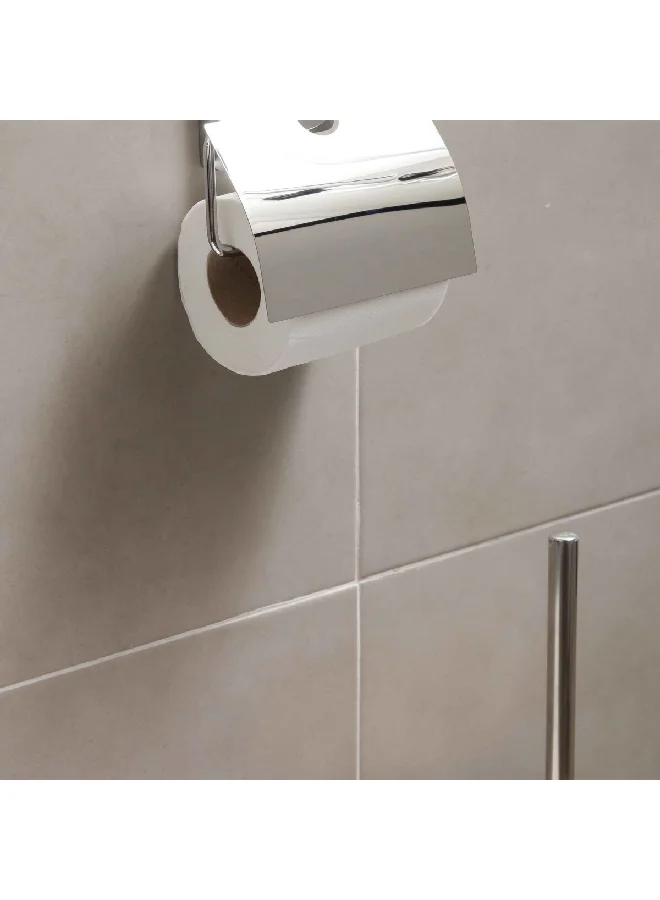 TATAY Kalo Paper Holder with Adhesive Chrome 12.5 x 12.5 x 5 cm 6320200