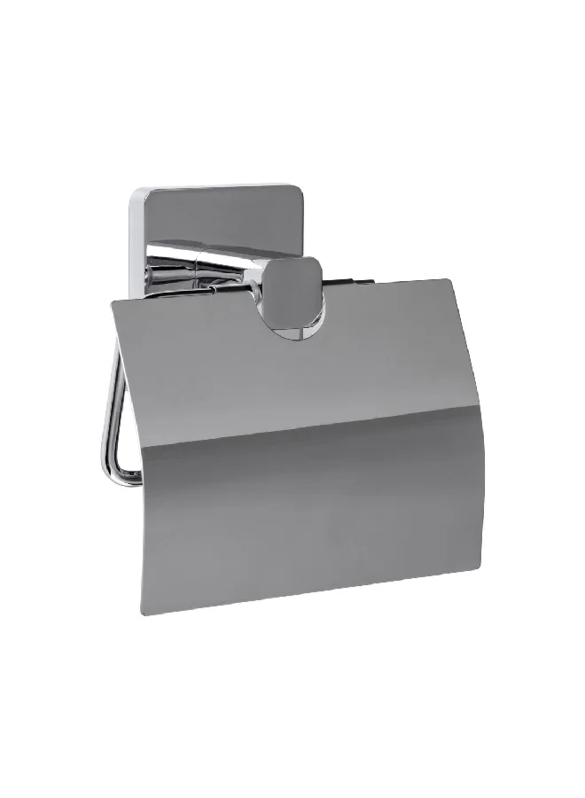 TATAY Kalo Paper Holder with Adhesive Chrome 12.5 x 12.5 x 5 cm 6320200