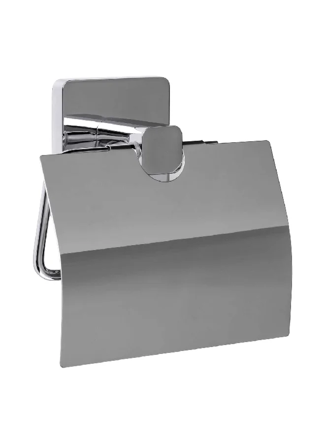 TATAY Kalo Paper Holder with Adhesive Chrome 12.5 x 12.5 x 5 cm 6320200