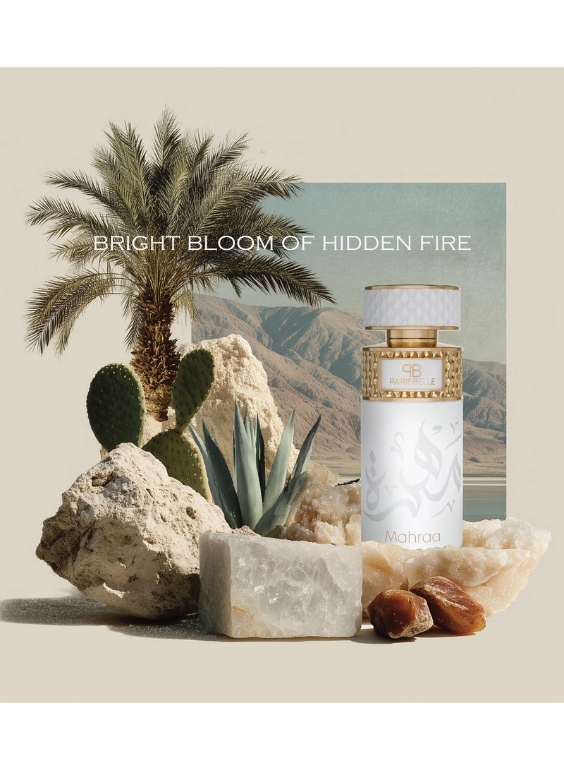 Parisbelle Mahraa Oasis Collection Extrait De Parfum 100ml | Fruity-Spicy Oriental Scent with Peach, Saffron & Oud - Image 3
