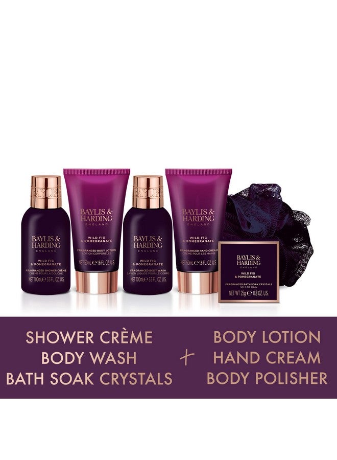 Baylis & Harding Gift Set for Women - Luxury Bath & Skincare - Moonlight Fig - 6-Pack - Image 3