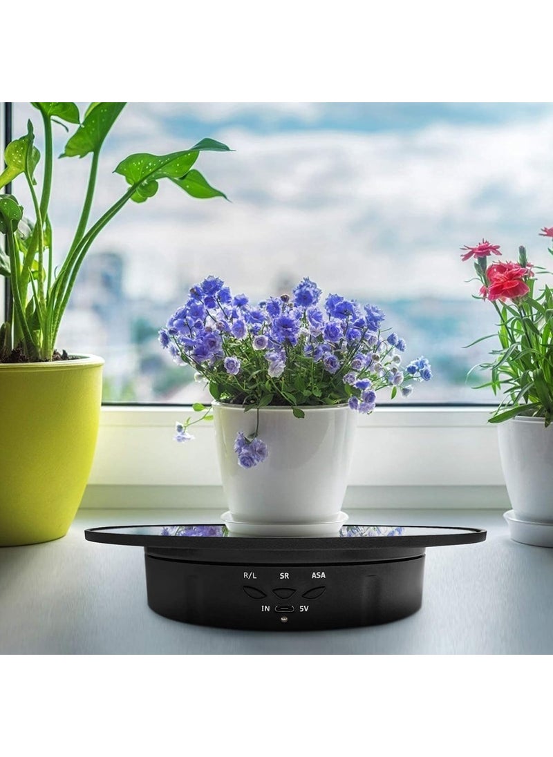 ZenCart Electric Rotating Display Stand 360 Degree Rotating Turntable with USB Charge Rotating Display Stand for Photography Rotating Turntable Adjustable Smooth Rotation