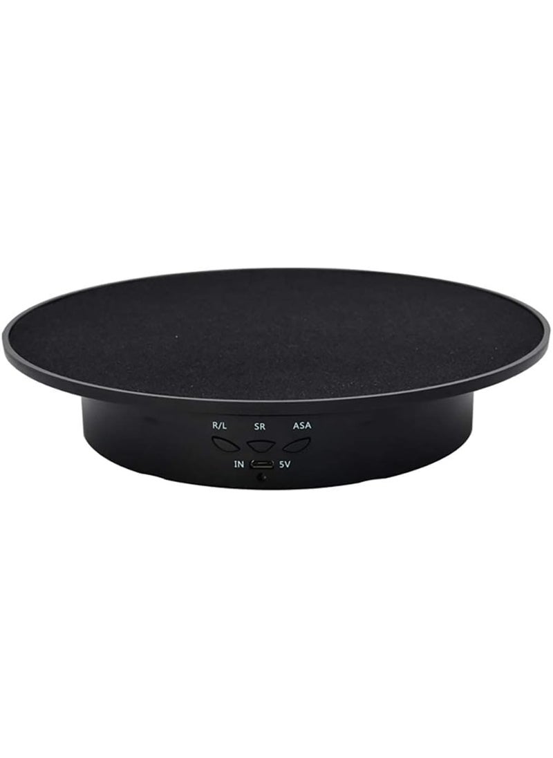 ZenCart Electric Rotating Display Stand 360 Degree Rotating Turntable with USB Charge Rotating Display Stand for Photography Rotating Turntable Adjustable Smooth Rotation