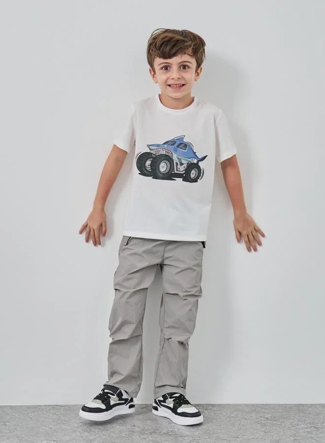 Take Two Take Two Graphic Print Round Neck T-Shirt